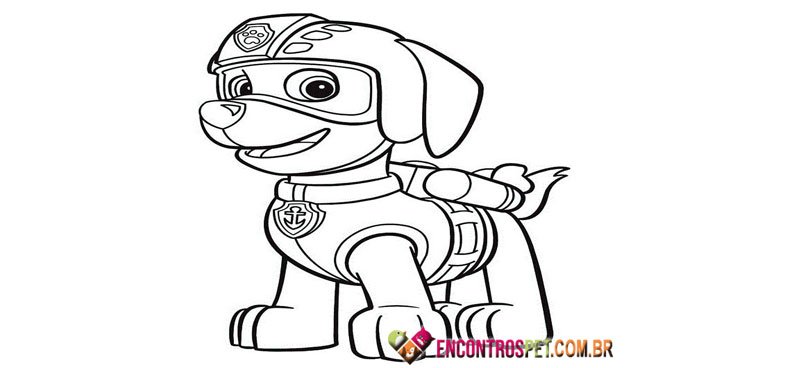 Desenhos da Patrulha Canina para Colorir e Pintar